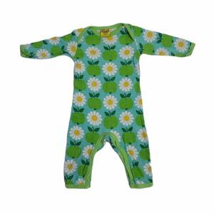 DUNS Sweeden bodysuit green apple & flower long sleeve‎ 62 3m